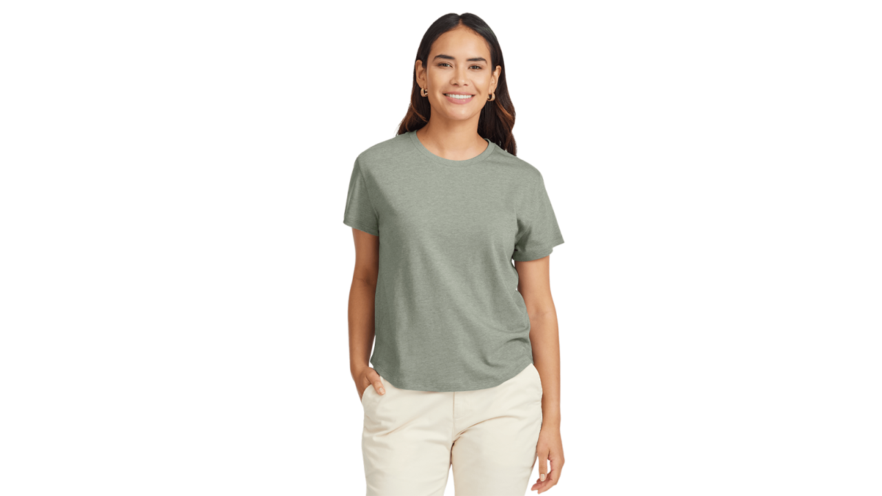 allbirds women's soft merino tee in green