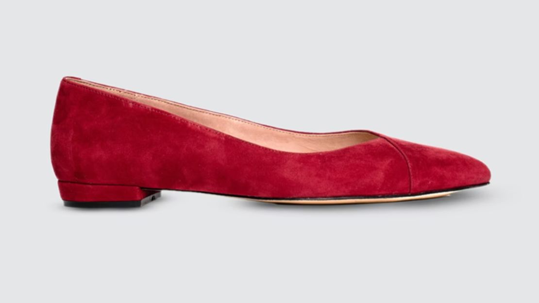 Ally Shoes Gutsy Garnet Suede Flat