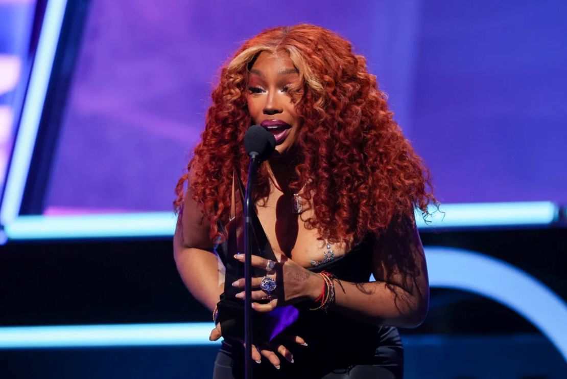 SZA en los American Music Awards 2025 en Las Vegas.