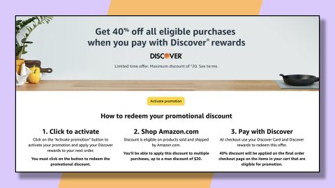 amazon discover credit card discount