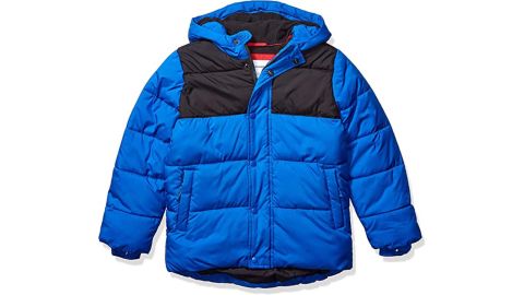 Amazon Essentials Boys and Toddlers' Heavy-Weight Hooded Puffer Coat product card cnnu