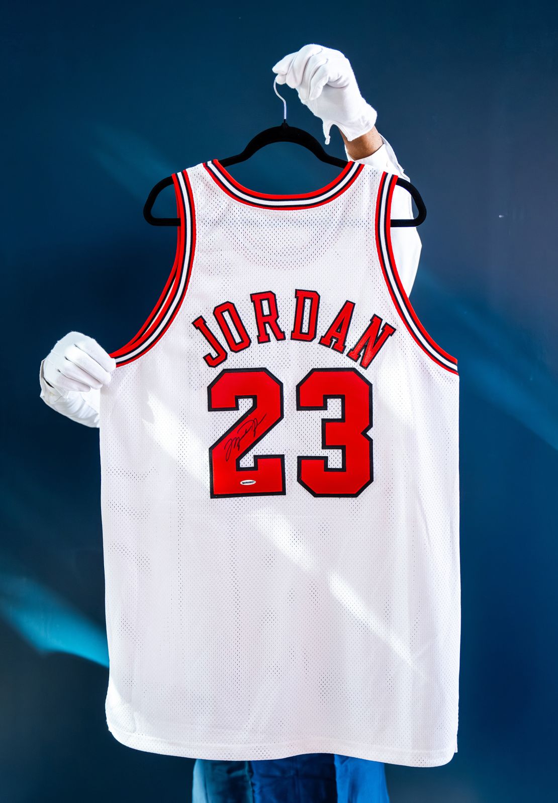 Sotheby's auction in Saudi Arabia included 100 paintings, sculptures, jewels, handbags, watches and sports memorabilia, including Michael Jordan's jersey.