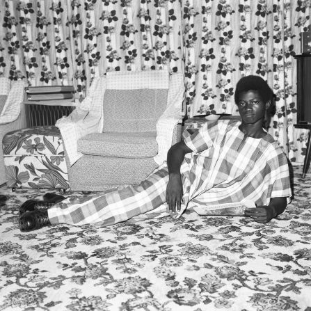 Their collection tracks the cultural and political changes of Lagos through the lives of its residents. This photo was taken in Ikeja, Lagos, 1970s.