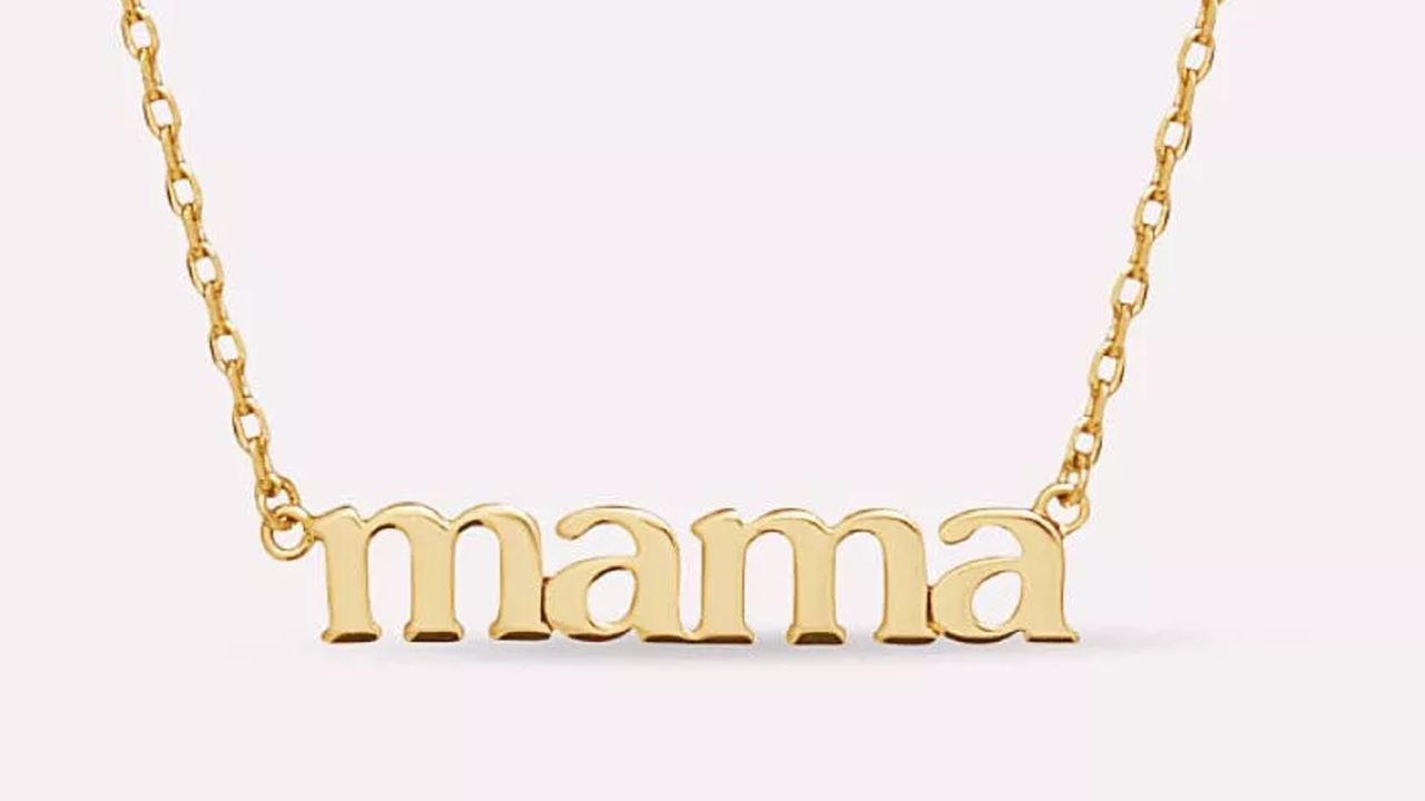 Ana Luisa Mama Necklace in gold 