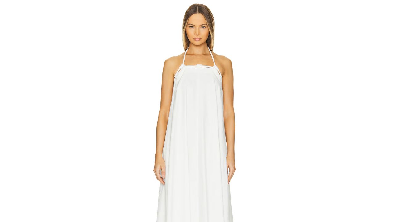 andrea iyamah essi maxi dress in white