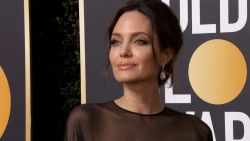 Angelina Jolie on the red carpet at the 2018 Golden Globe Awards