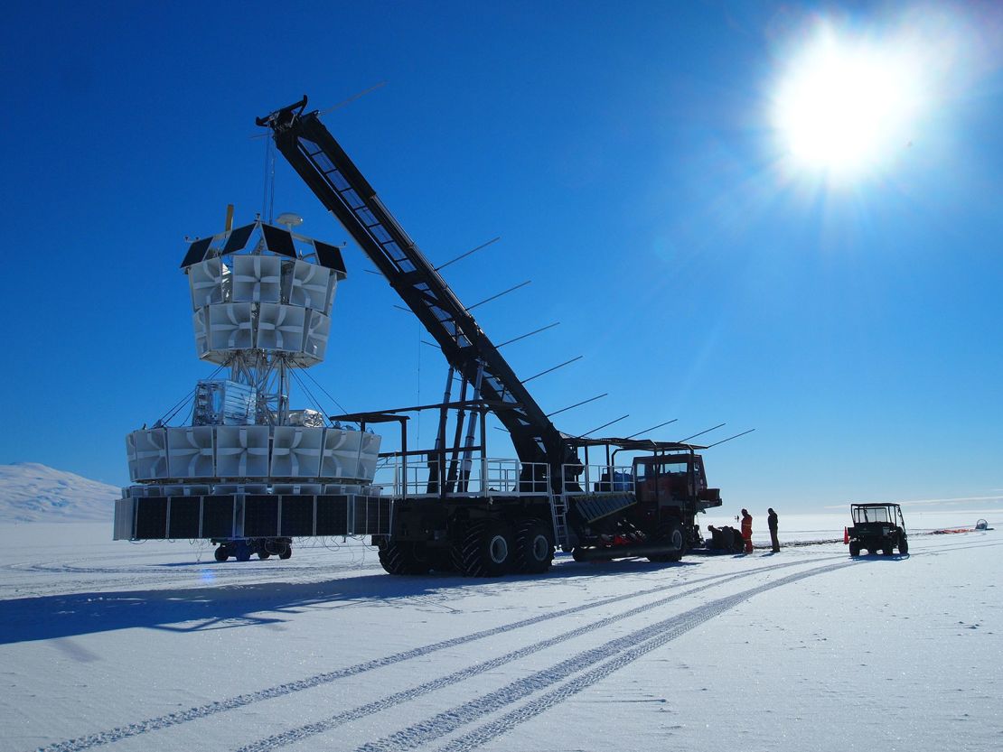 ANITA's instruments were designed to detect radio waves from cosmic rays hitting the atmosphere.