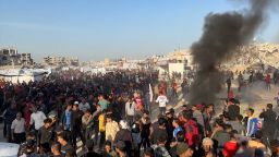 Rare anti-Hamas protests broke out in northern Gaza a week after renewed Israeli attacks on the strip and a prolonged blockade on all humanitarian aid continues. Participants told CNN they blamed both Israel and Hamas, which controls Gaza, for the devastation they face.