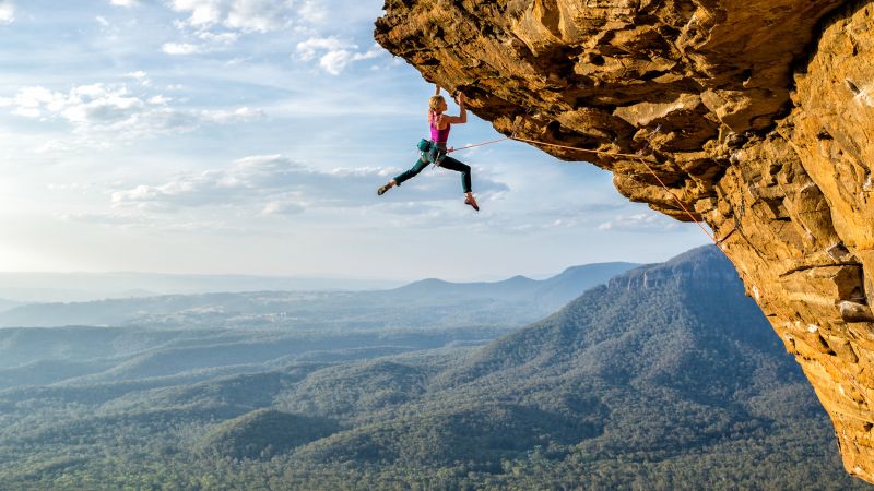 The photographer capturing climbers at dizzying heights