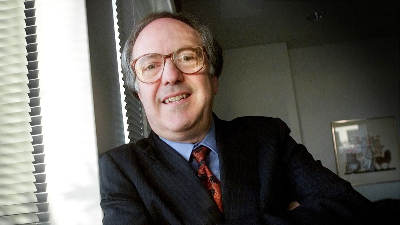 Bob Barnett stands in his office in Washington, DC, on October 11, 2000.