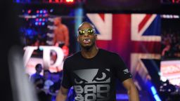 Michael Page, a self-professed "showman," walks to the ring to take on Jeremie Holloway.