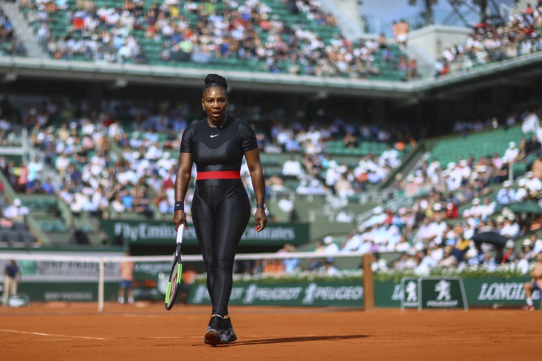 Williams was banned from wearing the outfit at future French Opens.