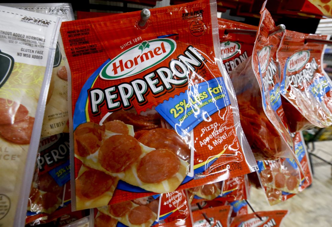 Hormel is cutting some pepperoni products.