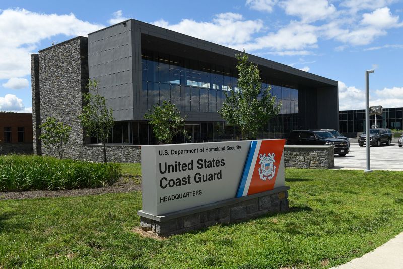 A view of the United States Coast Guard headquarters building in Washington, Friday, June 21, 2019. (AP Photo/Susan Walsh)