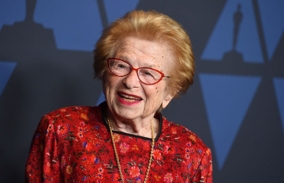 Dr. Ruth Westheimer arrives at the Governors Awards at the Dolby Ballroom in Los Angeles on October 27, 2019.