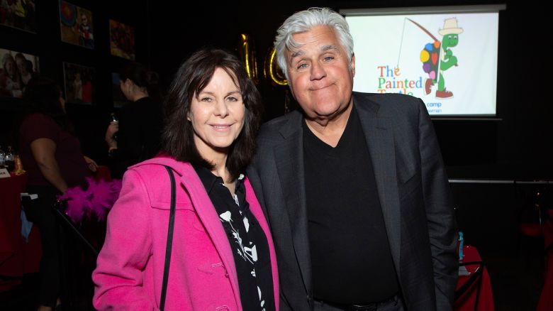 Mavis Leno and Jay Leno attend the Painted Turtle Bingo Night benefit at The Roxy on Wednesday February 26, 2020 in West Hollywood, CA (photo:Benjamin Shmikler/ABImages) via AP Images