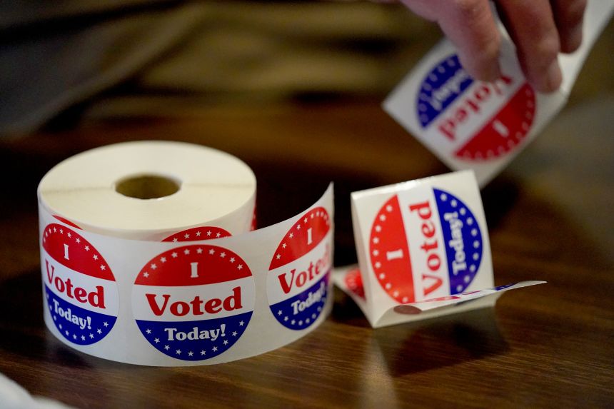 Citizens participating in the democratic voting process