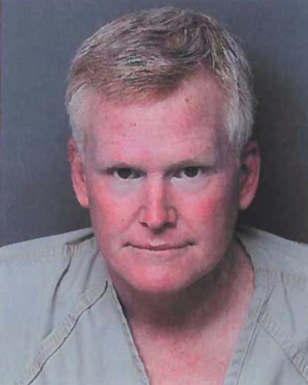 This photo provided by Hampton County Detention Center shows Alex Murdaugh. Murdaugh surrendered September 16, 2021, to face insurance fraud and other charges after state police said he arranged to have himself shot in the head.