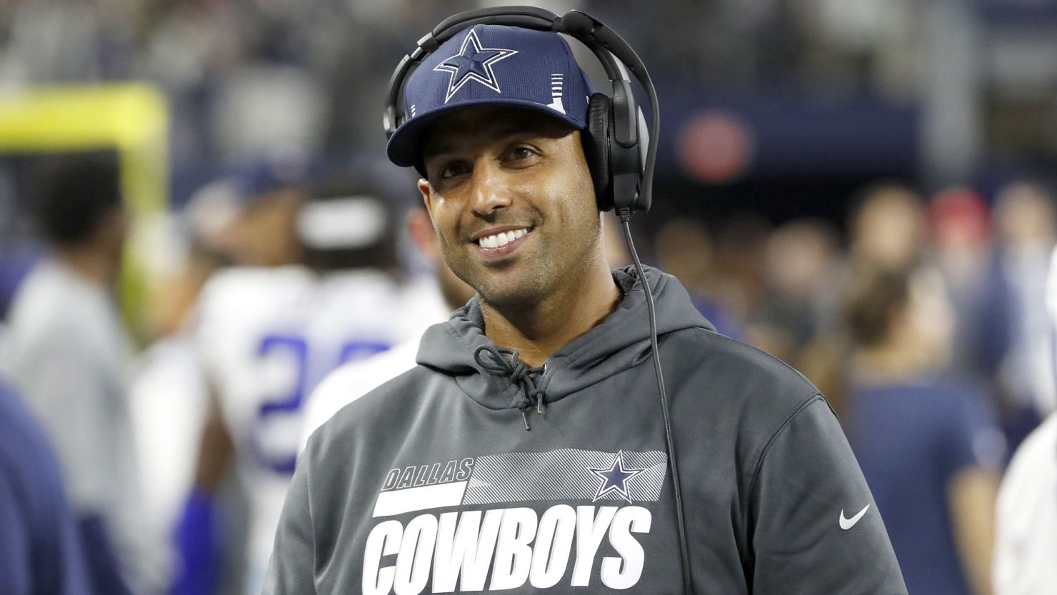 Before being hired by the Seattle Seahawks to be their defensive coordinator, Aden Durde was the defensive line coach with the Dallas Cowboys.