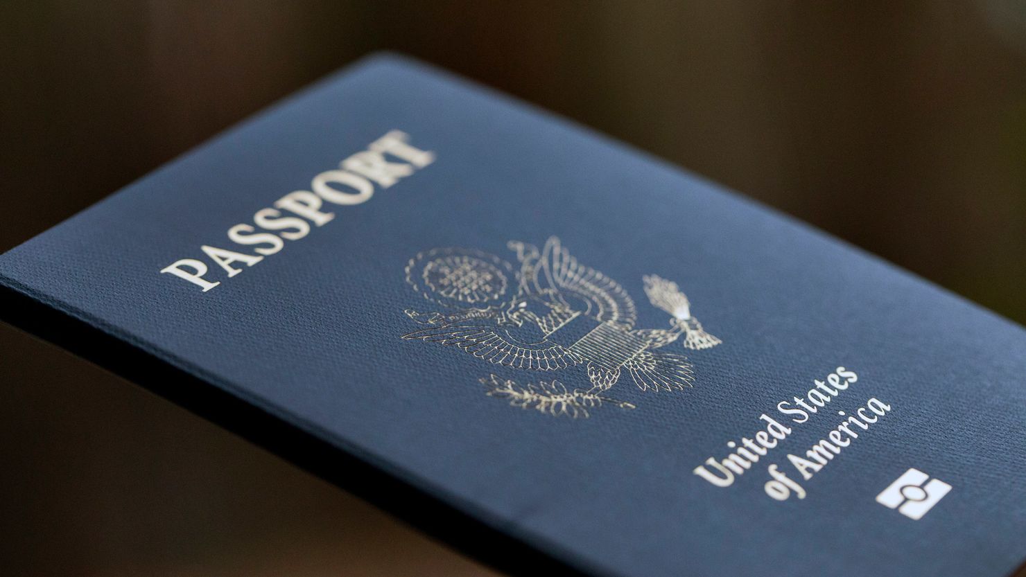 The cover of a US Passport is displayed in Tigard, Oregon, on December 11, 2021.