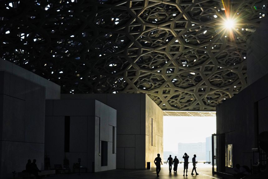 The Louvre Abu Dhabi was designed by French architect Jean Nouvel.