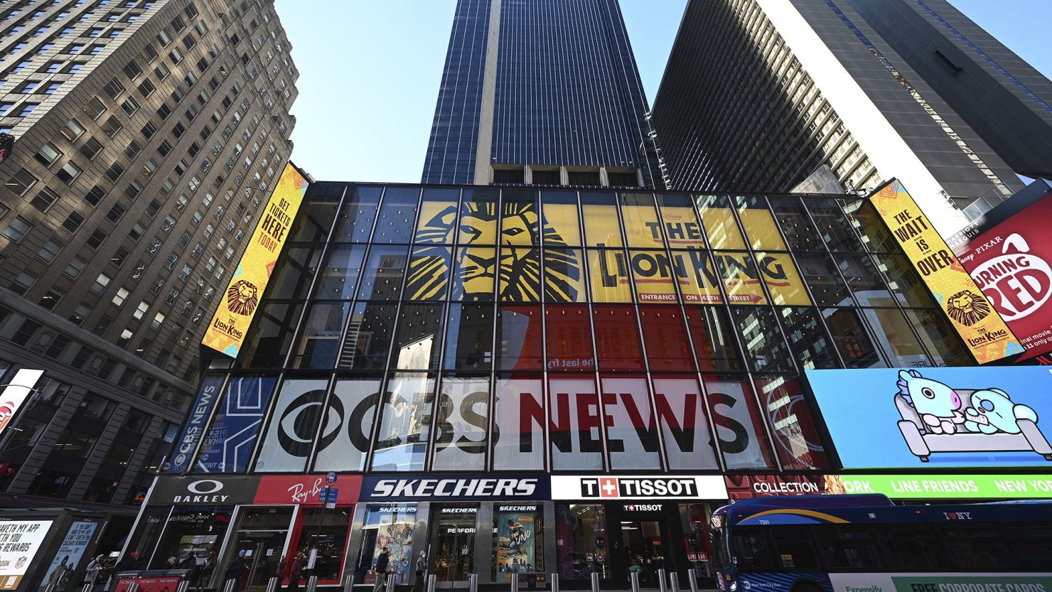 CBS Times Square Headquarters signage. Its news division announced on Tuesday that it will invest more deeply into its digital offering, entirely rebranding the streamer as CBS News 24/7.