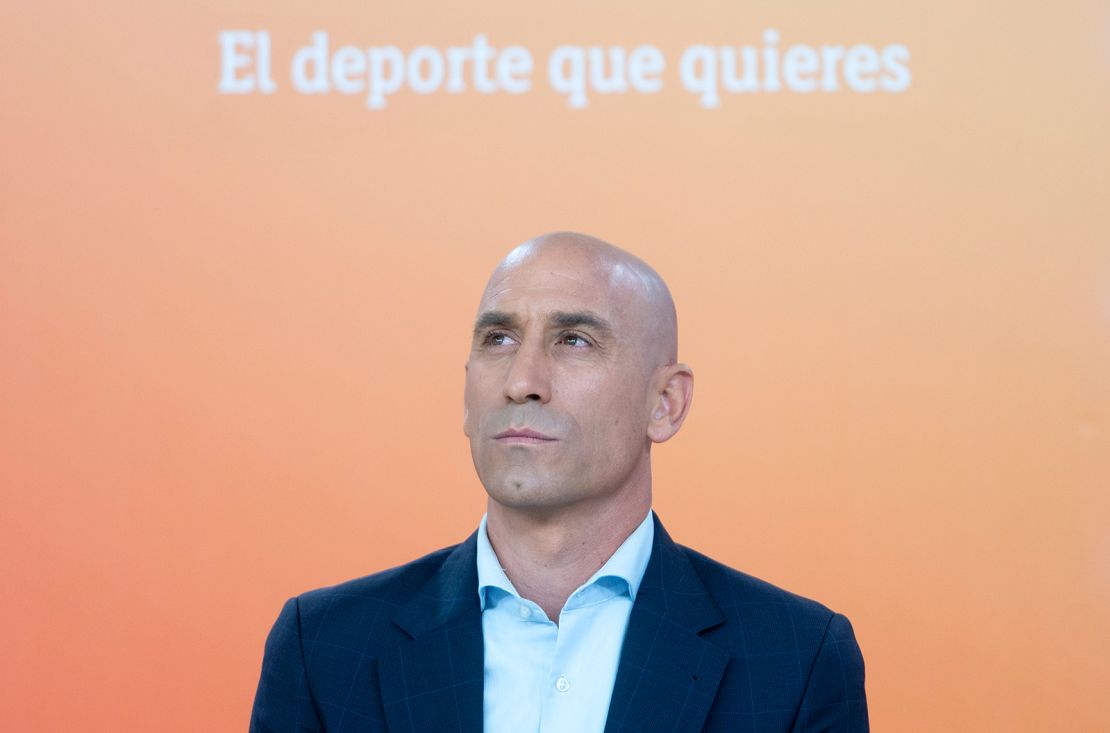 Luis Rubiales attends a ceremony in Madrid, Spain on October 14, 2022.