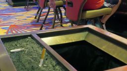 Cigarette butts sit in an ashtray in a smoking section of the Hard Rock casino in Atlantic City N.J. on Aug. 8, 2022. On Monday Feb. 13, 2023, lawmakers will hold their first hearing on a bill that would ban smoking in Atlantic City's nine casinos.