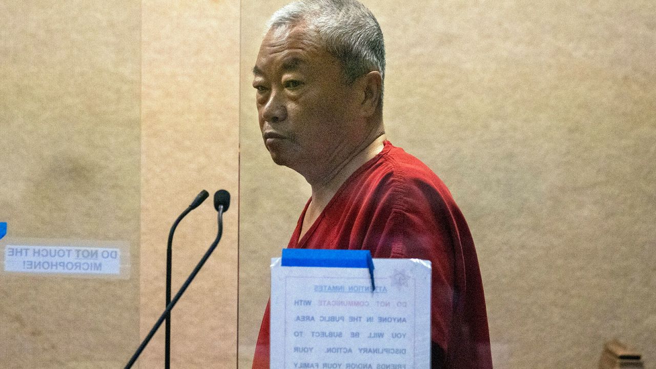 FILE - Chunli Zhao appears for his arraignment at San Mateo Superior Court in Redwood City, Calif., on Wednesday, Jan. 25, 2023. Zhao, a farmworker charged with killing seven people last month in back-to-back shootings at two Northern California mushroom farms, pleaded not guilty on Thursday, Feb. 16, 2023, to seven counts of murder and one count of attempted murder. (Shae Hammond/Bay Area News Group via AP, Pool,File)