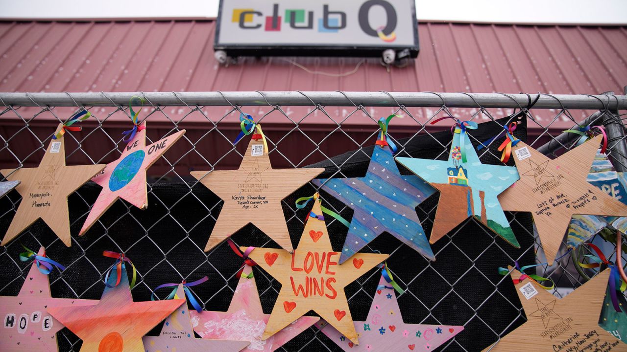 Exterior view of Club Q Wednesday, Feb. 22, 2023, in Colorado Springs, Colo. A Navy sailor grabbed the barrel of a gunman’s rifle and an Army veteran rushed in to help as they ended the deadly mass shooting at the gay nightclub in November, a police detective testified Wednesday. (AP Photo/David Zalubowski)