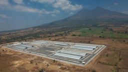 A mega-prison known as Detention Center Against Terrorism (CECOT) stands in Tecoluca, El Salvador, Sunday, March 5, 2023. Little is known about the facilities other than what the government posts on social media in highly produced videos. The government says it could fit up to 40,000 people. (AP Photo/Salvador Melendez)