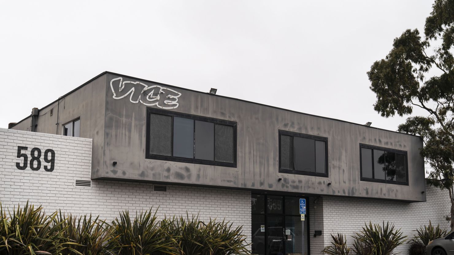 Vice Media's office building is seen in Los Angeles, Monday, May 15, 2023.