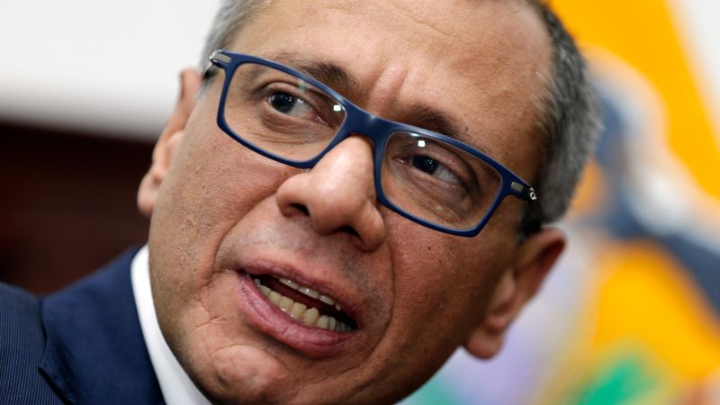 Jorge Glass: Der ehemalige Vizepräsident Ecuadors befindet sich im Hungerstreik, sagt ein Teammitglied gegenüber CNN