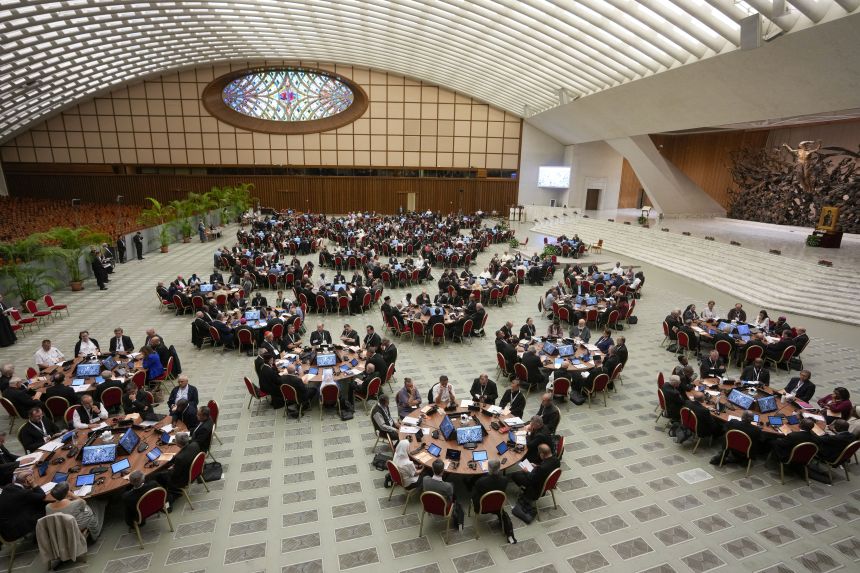 A global gathering of bishops and amateurs convened by Pope Francis to discuss the future of the Catholic Church, including welcoming LGBTQ Catholics in Rome in 2023.