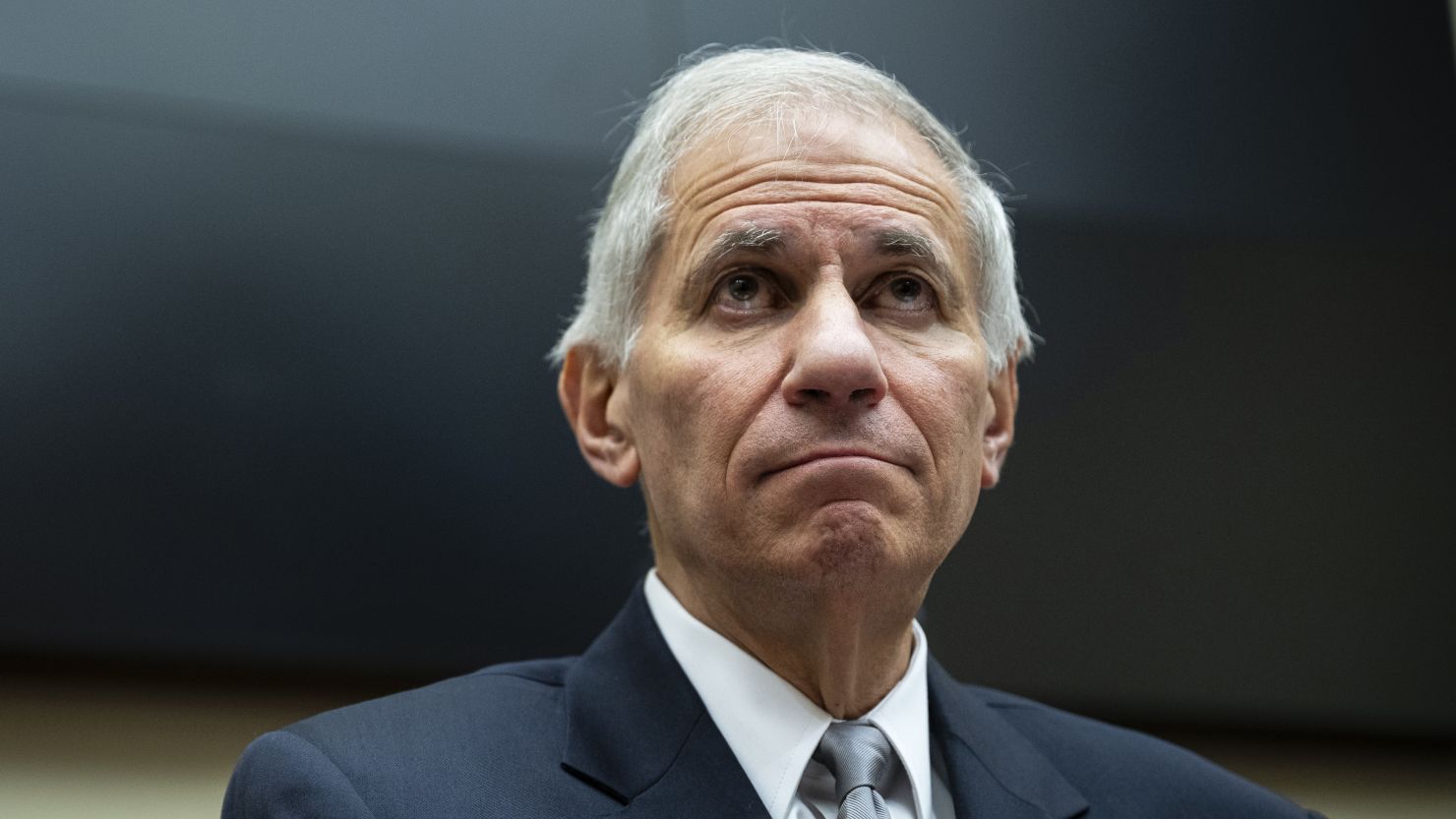 Federal Deposit Insurance Corporation Chair Martin Gruenberg testifies during a House Financial Services Committee oversight hearing on bank regulators in November 2023.