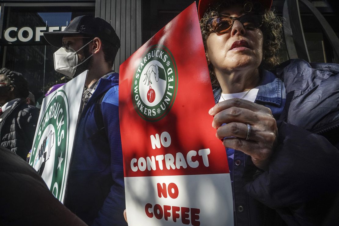 Starbucks has faced a union drive.