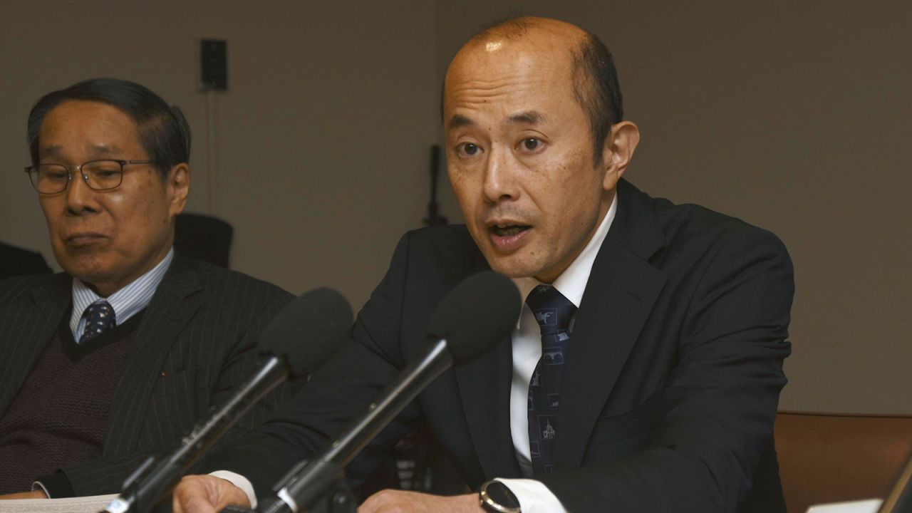 Nagasaki Mayor Shiro Suzuki speaks at an event organized by Mayors for Peace, a nongovernmental organization comprising more than 8,000 cities in 166 countries and regions, at the U.N. headquarters in New York on Nov. 27, 2023, on the sidelines of the second meeting of parties to the U.N. Treaty on the Prohibition of Nuclear Weapons.