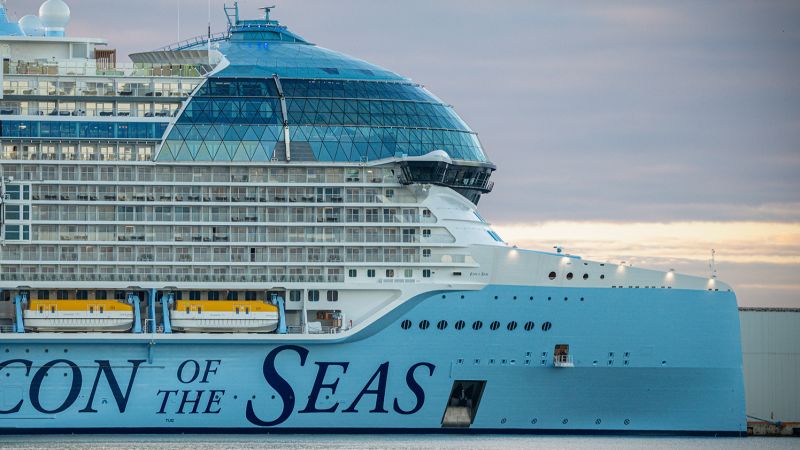 Icon of the Seas: World's biggest cruise ship undergoes checks