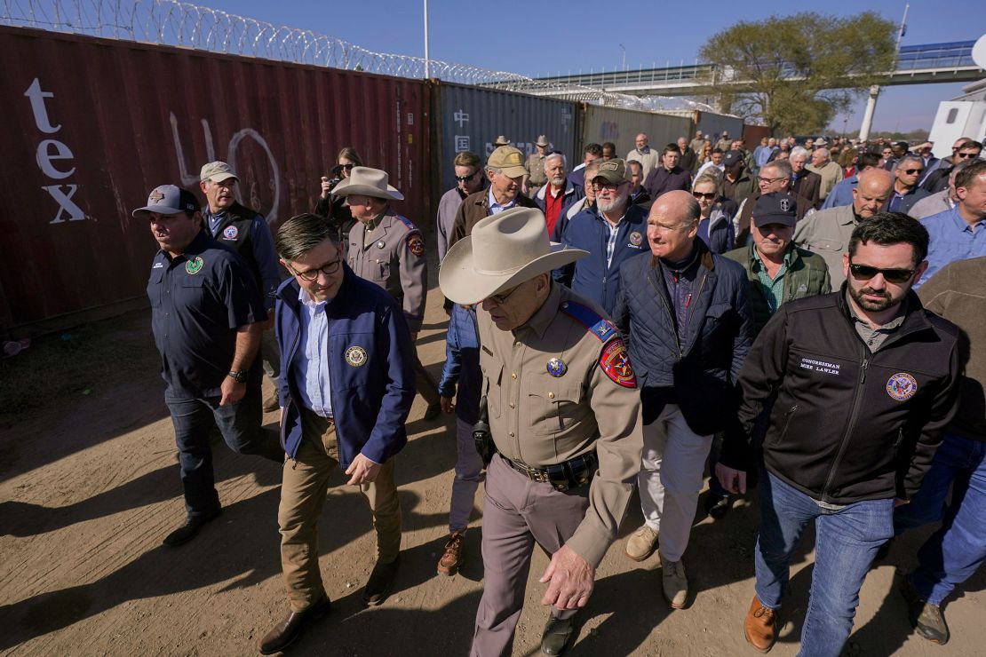 House Speaker Mike Johnson Knocks Biden For ‘catastrophe At Border During Texas Visit Cnn 