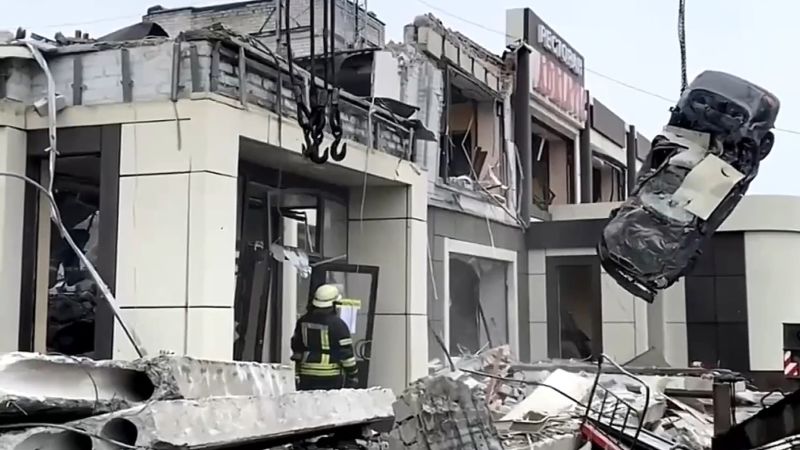 Ukraine: At least 28 people killed in an air strike on the Russian-occupied town of Lysychansk
