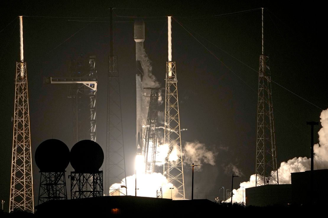 A SpaceX Falcon 9 rocket carrying NASA's PACE mission lifted off from Space Launch Complex 40 at the Cape Canaveral Air Force Station on Thursday.