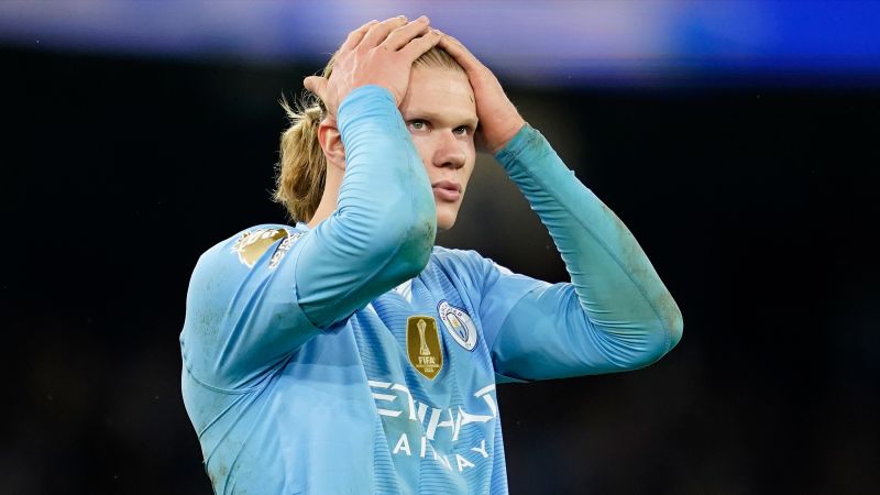 Erling Haaland left visibly frustrated after rare, wasteful display for Manchester City