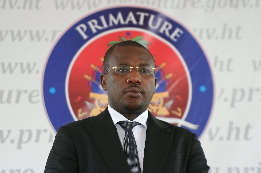 Haiti's former prime minister Claude Joseph in Port-au-Prince in July 2021.