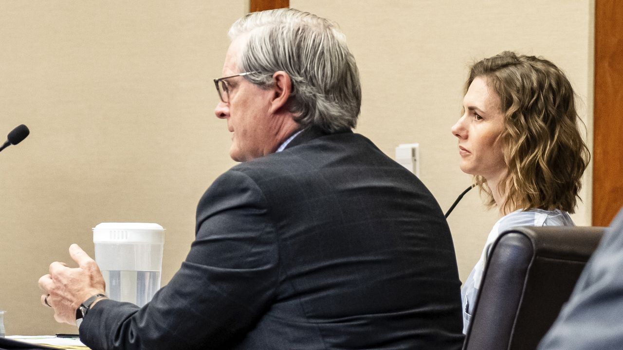 Ruby Franke sits in court during her sentencing hearing, Tuesday, Feb. 20, 2024, in St. George, Utah. Franke, a mother of six who gave parenting advice to millions via a once-popular a YouTube channel, was sentenced to serve up to 30 years in prison for physically and emotionally abusing her children.