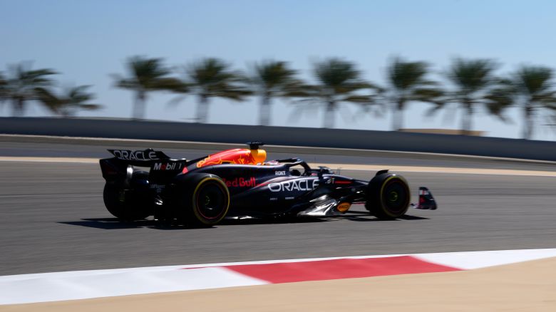 Red Bull driver Max Verstappen of the Netherlands steers his car for a Formula One pre season test at the Bahrain International Circuit in Sakhir, Bahrain, Wednesday, Feb. 21, 2024.