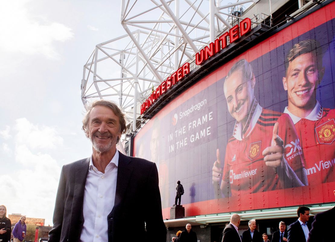Jim Ratcliffe has recently bought a stake in Manchester United.