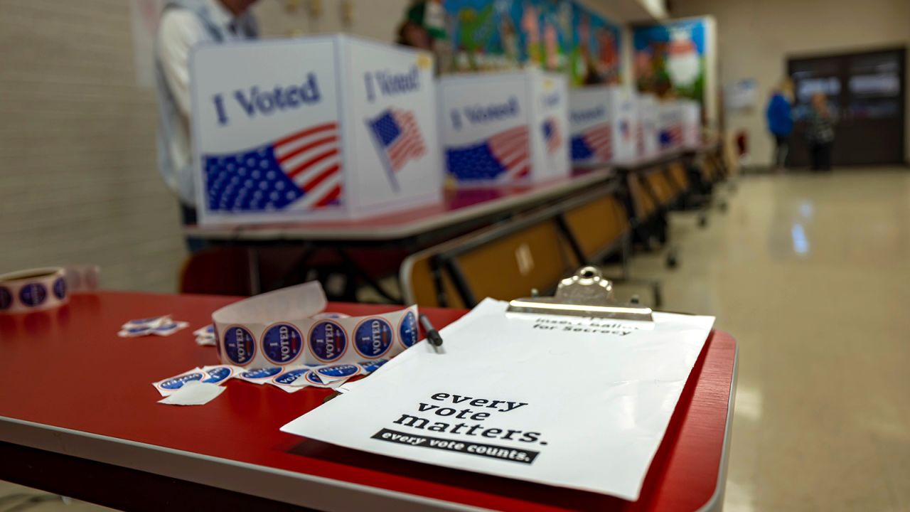 People vote during the South Carolina Republican presidential primary at the Earlewood Park Community Center on February 24, 2024 in Columbia, South Carolina.