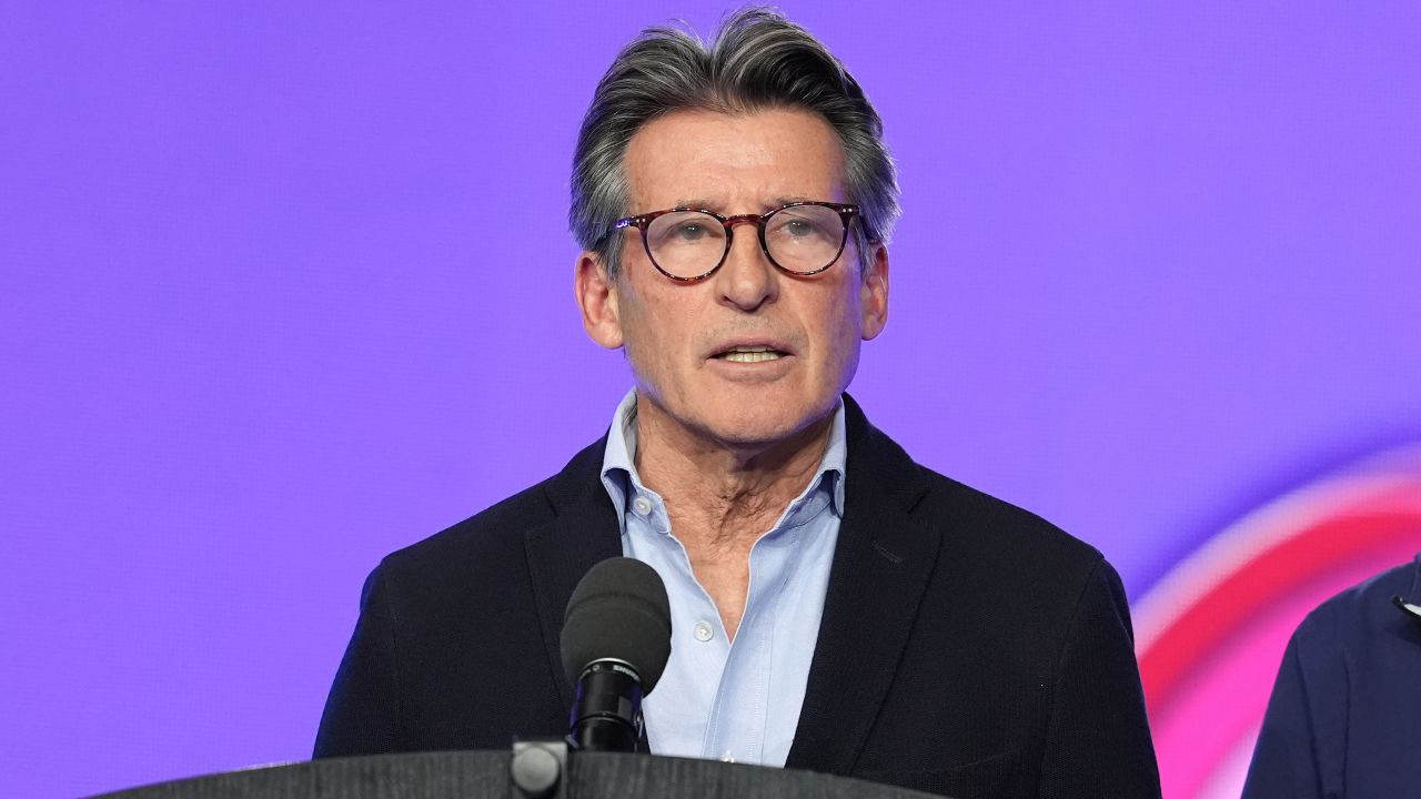 President of World Athletics Sebastian Coe during day one of the World Indoor Athletics Championships at the Emirates Arena, Glasgow. Picture date: Friday March 1, 2024.