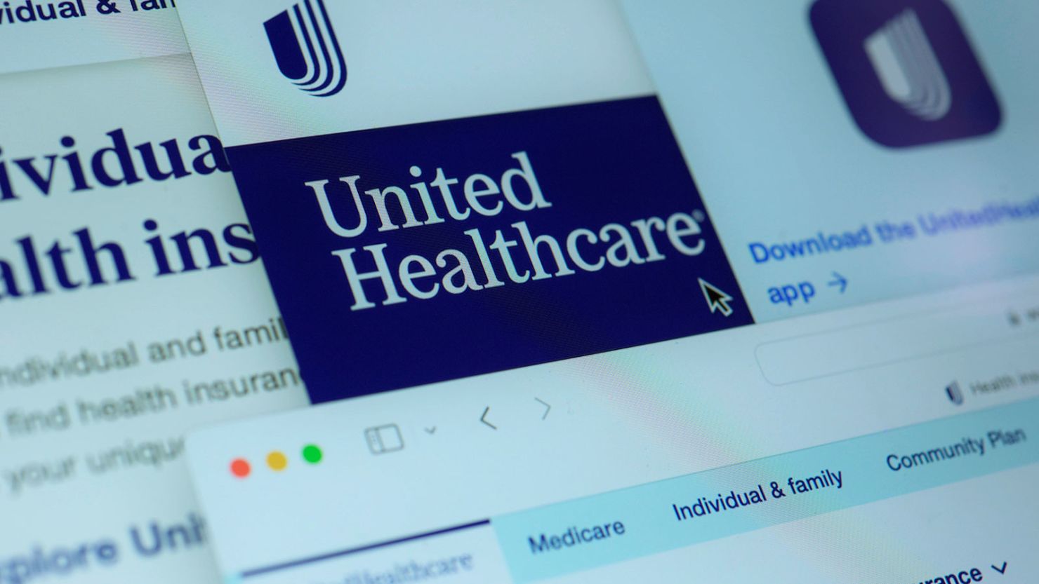 Pages from the United Healthcare website are displayed on a computer screen, Feb. 29, 2024, in New York.