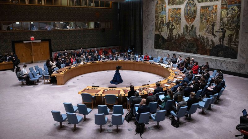 Резолюция на Съвета за сигурност на ООН предложена от Съединените